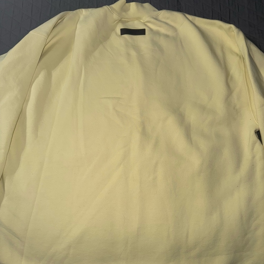 Essentials Cream Crewneck Sweater View 6